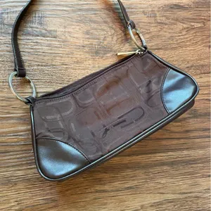 Y2K Express Brown Print Leather Shoulder Bag thumbnail 6