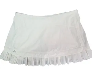 Lululemon City Sky Run By Skirt White size 10 pockets ruffle tennis skirt thumbnail 2