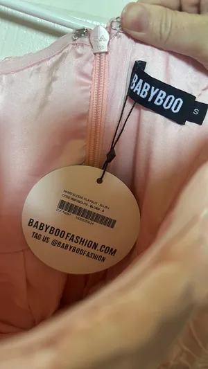 Babyboo pink jacquard mini dress thumbnail 4