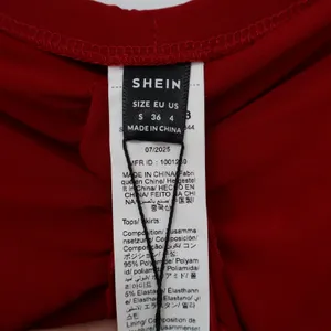 SHEIN BAE Red Ruched Ruffle Front Maxi Skirt Small Mesh Draped Lined thumbnail 2