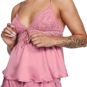 Victoria's Secret Cropped Cami Satin Lace thumbnail 1
