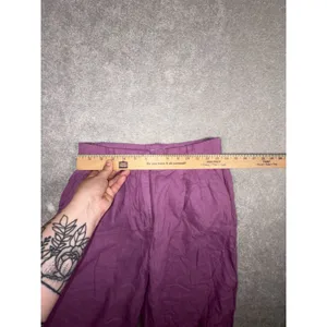 Abercrombie & Fitch Sloane Tailored‎ Wide Leg Pants Chinos Linen Blend 27/4s thumbnail 5