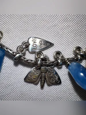 Brighton Fortune Lucky Charms Set Blue Gemstone Necklace Bracelet Earrings Rare thumbnail 10