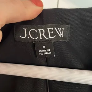 J.Crew NWT black button front puff sleeve dress size 8 thumbnail 4