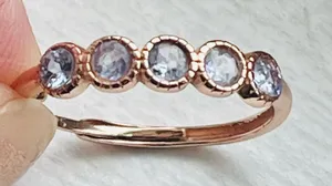 Anthropologie Sterling silver Tanzanite ring thumbnail 2