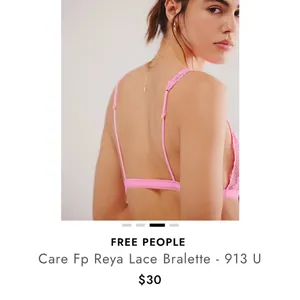 Free People Vibrant Pink Lace Bralette thumbnail 3