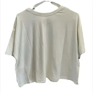 ✨ Rae Dunn Women's Large Rare Cropped Gym T-Shirt With Pocket. ✨ thumbnail 5