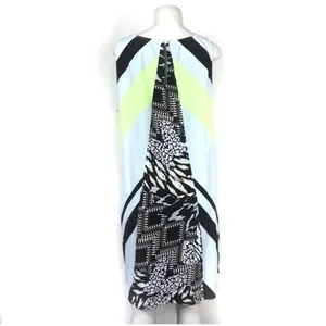 Hale Bob Dress Size Large Tunic Abstract Graphic Sleeveless Summer Neon Casual thumbnail 4