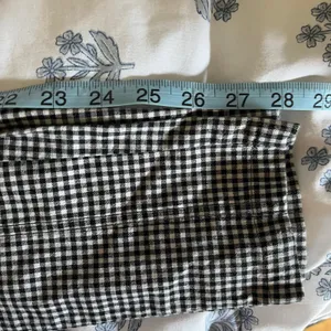 Urban Outfitters Gingham High Waisted Skinny‎ Pants Black White XS Elastic Waist thumbnail 6