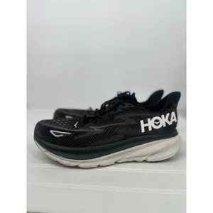 Hoka One One Clifton 9 Womens 11D 11 Wide Black‎ Running Shoes Athletic Sneakers thumbnail 7