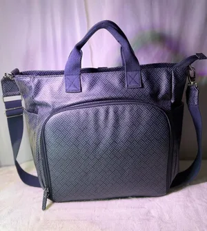 Pottery Barn Purple Textured Tote Backpack thumbnail 1