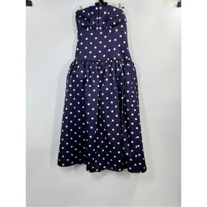 SELF-PORTRAIT Polka Dot Satin Midi Dress UK10/US6 thumbnail 7