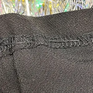 Btween Us Black Fit and Flare Ugly Christmas Skirt w/ Bows & Tinsel Garland- Med thumbnail 11