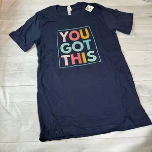 Bella Canvas You Got This Graphic Tee in Small Navy Blue thumbnail 2