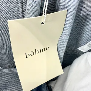 Bohme Kadie High Rise Baggy Jeans Light Wash Size Small NWT Button Cuff Rigid thumbnail 11