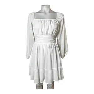 FOROLAV White Long Sleeve Mini Dress Size M NWT thumbnail 14