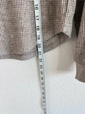 Madewell Women's Raglan Waffle‎ Knit Tee Mock Neck Long Sleeve thumbnail 6