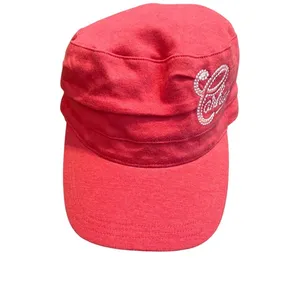 Y2K Carhartt Cadet Hat Cap Coral Pink Paris Hilton Bratz Grunge Military Style‎ thumbnail 5