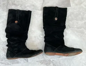 UGG Abeline Perforated‎ Slouch Tall Boots F8910 Size 9 thumbnail 1