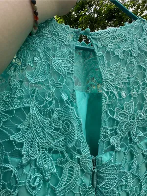 JJs House Estelle bridesmaid Dress Lace Bodice in Spa (Aqua blue/green) (206482) thumbnail 15