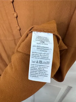 Madewell Rust-Brown V-Neck Dress thumbnail 5
