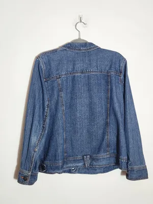 Jamaica Bay Medium Wash Denim Jacket Size 1X thumbnail 4