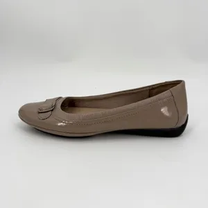 Life Stride Velocity Flats Womens 8 M Venti Taupe Patent Memory Foam Slip On thumbnail 2