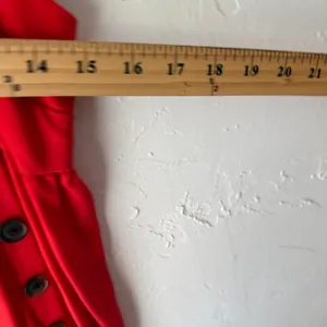 Urban Outfitters Red Sundress Size M Button Front Sleeveless Midi 100% Lyocell‎ thumbnail 9