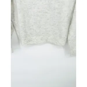 American Eagle Womens Pullover‎ V Neck Sweater White Grey Oversize Soft Size XS thumbnail 2