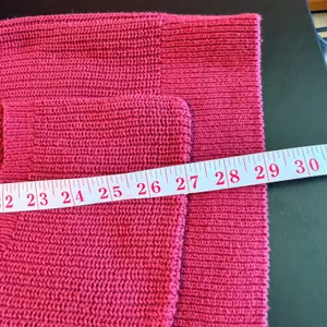 LOFT Womens XL Burgundy Red Shaker Stitch Cotton Button Front Cardigan Sweater thumbnail 9