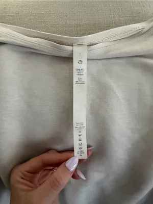 Lululemon Back in Action Long Sleeve Shirt Nulu In White Opal thumbnail 9