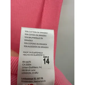 Free People We The Free Neon Dreams Pink Ribbed Muscle Tank Top Sz L NWT thumbnail 8