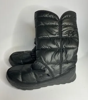The North Face black amore ll foldover puffer boots faux fur lined‎ women's 10 thumbnail 1