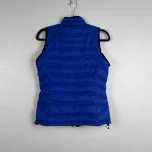 Ralph Lauren Active Womens Down Puffer Vest Blue Yellow Small‎ thumbnail 5