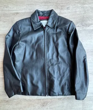 Worthington Genuine Lambskin Leather Vintage 90s Jacket sz L thumbnail 1