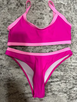 SheIn Pink Bikini Set thumbnail 1