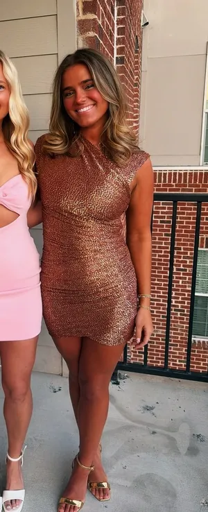 Sabina Musayev Dress Gold thumbnail 3