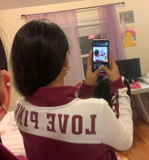 PINK - Victoria's Secret Maroon Quarter Zip thumbnail 3