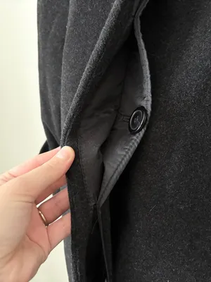 Jones New York Wool Blend Long Trench Overcoat Jacket thumbnail 4