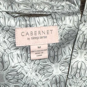 Cabernet by Sleep Sense Satin Wrap Robe Silver Gray White Medium thumbnail 8