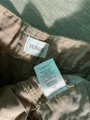 Hudson Jeans High-Waist Utility Shorts in Tan thumbnail 2