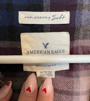 American Eagle Boyfriend Fit Flannel thumbnail 4