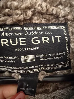 True Grit Sherpa Fleece Quarter Unisex size L Zip Pullover Excellent(C48) thumbnail 6