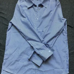 Women’s Stylish Striped Shirt Blue White Casual Button-Up size XS‎ NWOT thumbnail 4