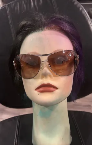 Vogue Brown Gradient Aviator Sunglasses for Women thumbnail 1