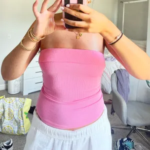 Pink Strapless Tube Top thumbnail 1