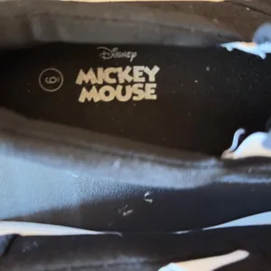 517 |Disney Mickey Mouse‎ Slip on Sneakers Black Canvas Women's Size 6 thumbnail 5