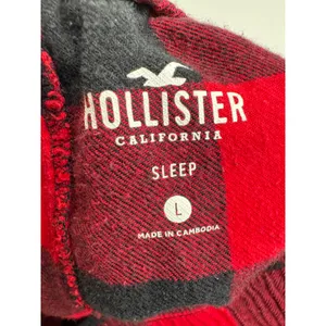 Hollister · Large · Sleep Jogger Pants · Flannel Buffalo Plaid · Red/Black thumbnail 6