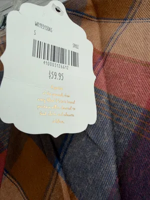 Altar'd State Plaid A-Line Skirt in Navy, Rust, Mustard & Brown size Small thumbnail 3