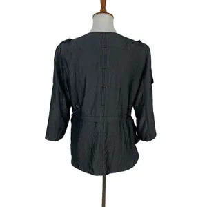 Lululemon Gray Zip Up Jacket 8 3/4 Sleeve Activewear Lightweight‎ thumbnail 2
